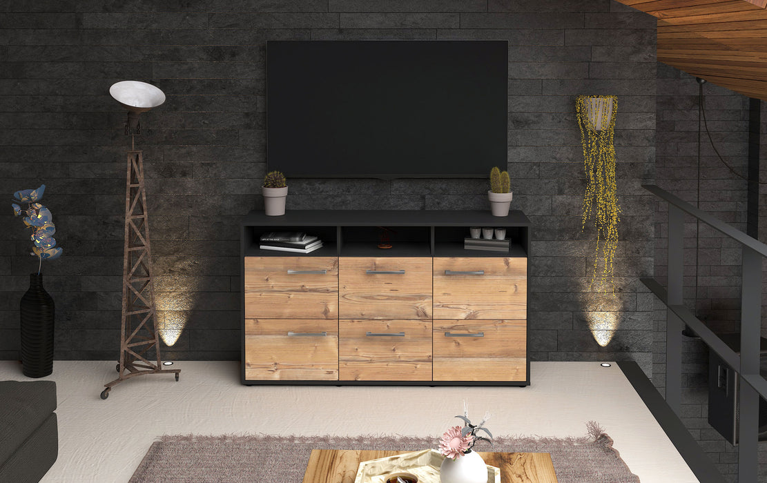 Sideboard Dilara, Pinie Front (136x79x35cm) - Stil.Zeit Möbel GmbH