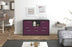 Sideboard Dominika, Lila Front (136x79x35cm) - Stil.Zeit Möbel GmbH