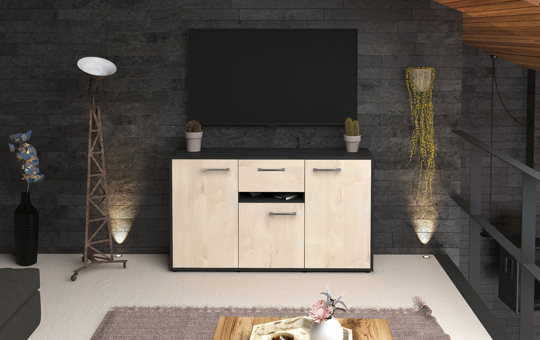 Sideboard Dorina, Zeder Front (136x79x35cm) - Stil.Zeit Möbel GmbH