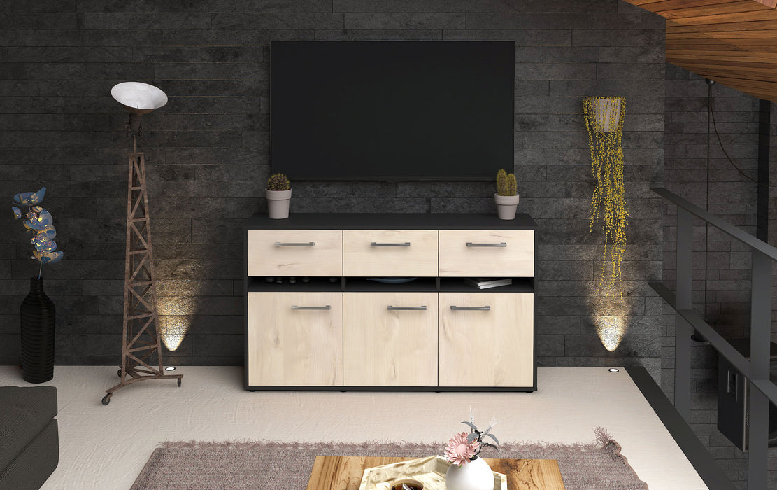 Sideboard Dorinde, Zeder Front (136x79x35cm) - Stil.Zeit Möbel GmbH