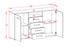 Sideboard Donnice, Beton Maß (136x79x35cm) - Stil.Zeit Möbel GmbH