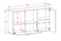 Sideboard Ela, Beton Maß ( 136x79x35cm) - Stil.Zeit Möbel GmbH