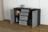 Sideboard Donna, Beton Offen (136x79x35cm) - Stil.Zeit Möbel GmbH