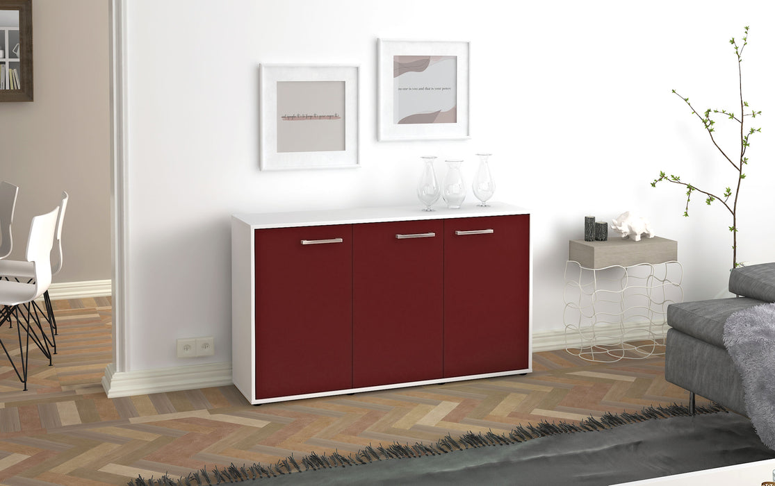 Sideboard Delia, Bordeaux Seite ( 136x79x35cm) - Stil.Zeit Möbel GmbH