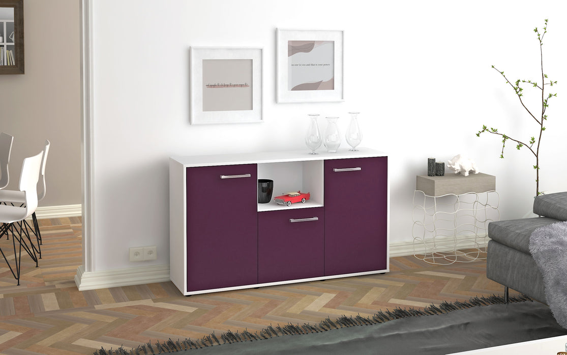 Sideboard Demetria, Lila Seite ( 136x79x35cm) - Stil.Zeit Möbel GmbH