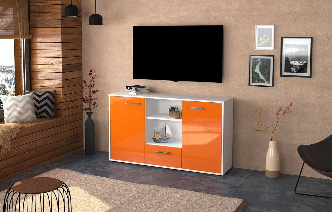Sideboard Desideria, Orange Seite ( 136x79x35cm) - Stil.Zeit Möbel GmbH