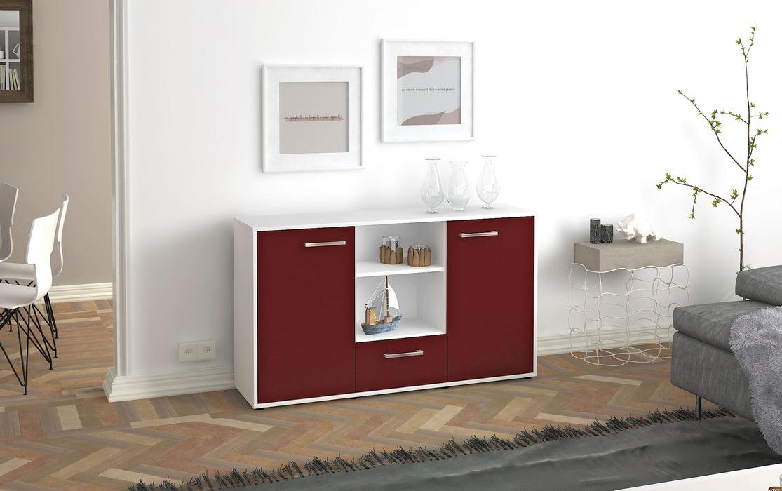 Sideboard Desideria, Bordeaux Seite ( 136x79x35cm) - Stil.Zeit Möbel GmbH