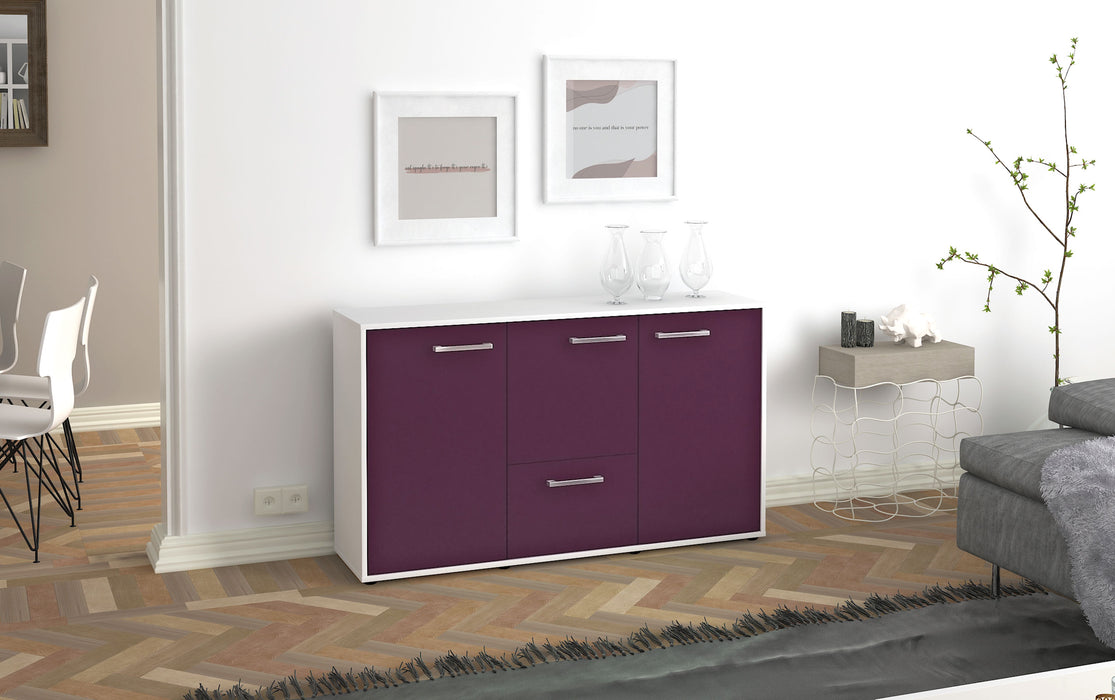 Sideboard Diana, Lila Seite ( 136x79x35cm) - Stil.Zeit Möbel GmbH