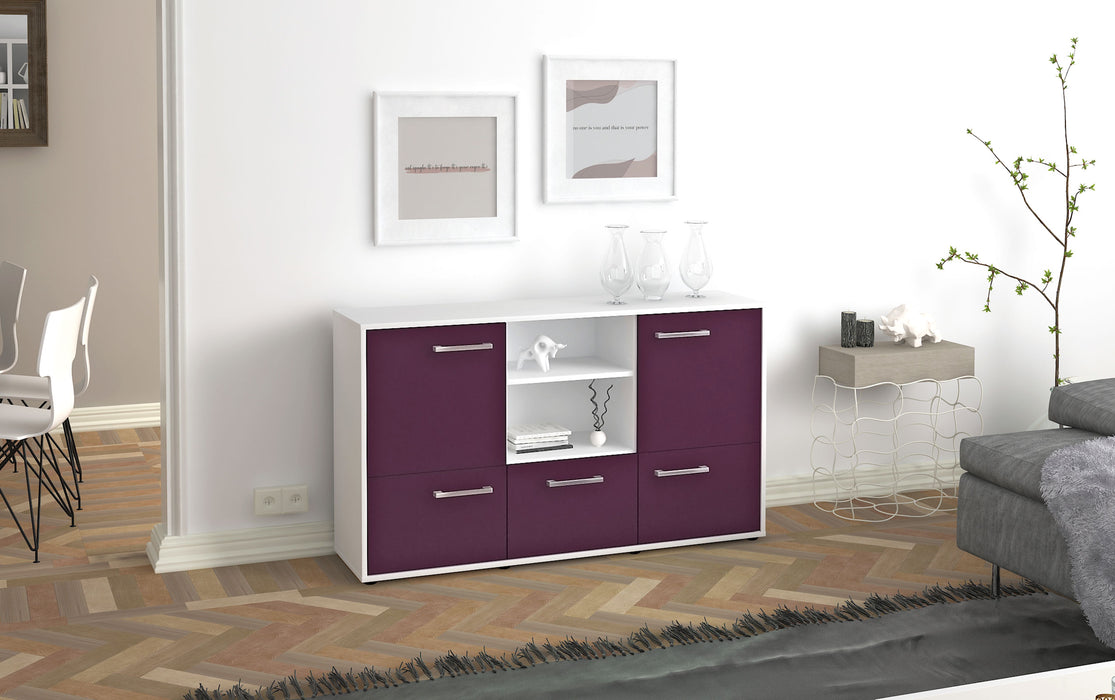 Sideboard Diellza, Lila Seite ( 136x79x35cm) - Stil.Zeit Möbel GmbH