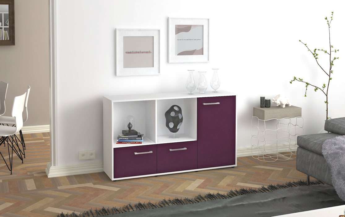 Sideboard Dolcia, Lila Seite ( 136x79x35cm) - Stil.Zeit Möbel GmbH