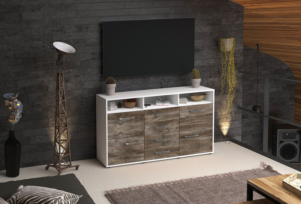 Sideboard Donabella, Treibholz Seite ( 136x79x35cm) - Stil.Zeit Möbel GmbH