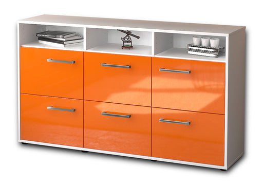 Sideboard Dilara, Orange Studio ( 136x79x35cm) - Stil.Zeit Möbel GmbH