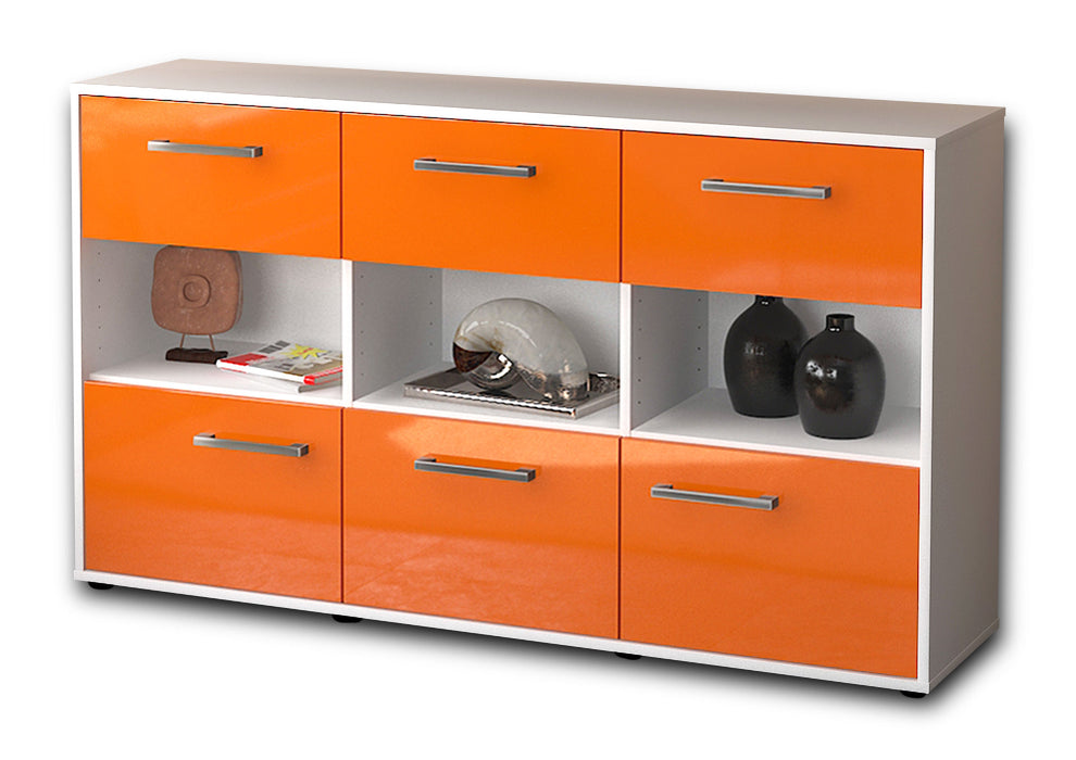 Sideboard Dorett, Orange Studio ( 136x79x35cm) - Stil.Zeit Möbel GmbH
