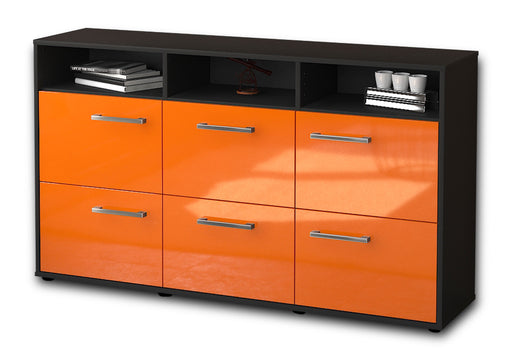 Sideboard Dilara, Orange Studio (136x79x35cm) - Stil.Zeit Möbel GmbH