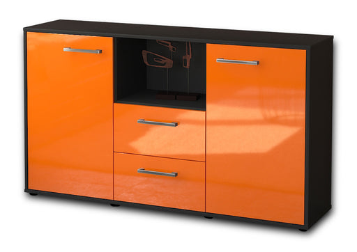 Sideboard Donika, Orange Studio (136x79x35cm) - Stil.Zeit Möbel GmbH
