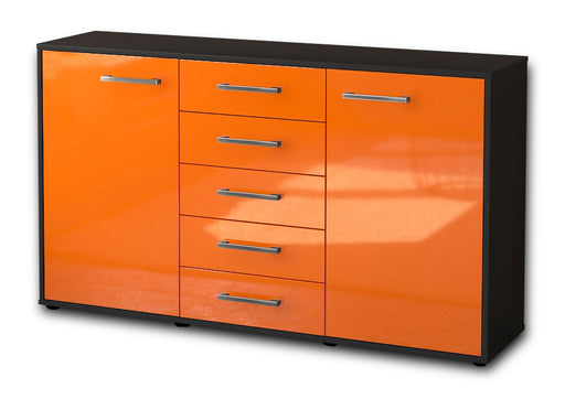 Sideboard Dorelly, Orange Studio (136x79x35cm) - Stil.Zeit Möbel GmbH