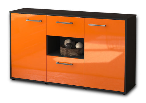 Sideboard Doriana, Orange Studio (136x79x35cm) - Stil.Zeit Möbel GmbH