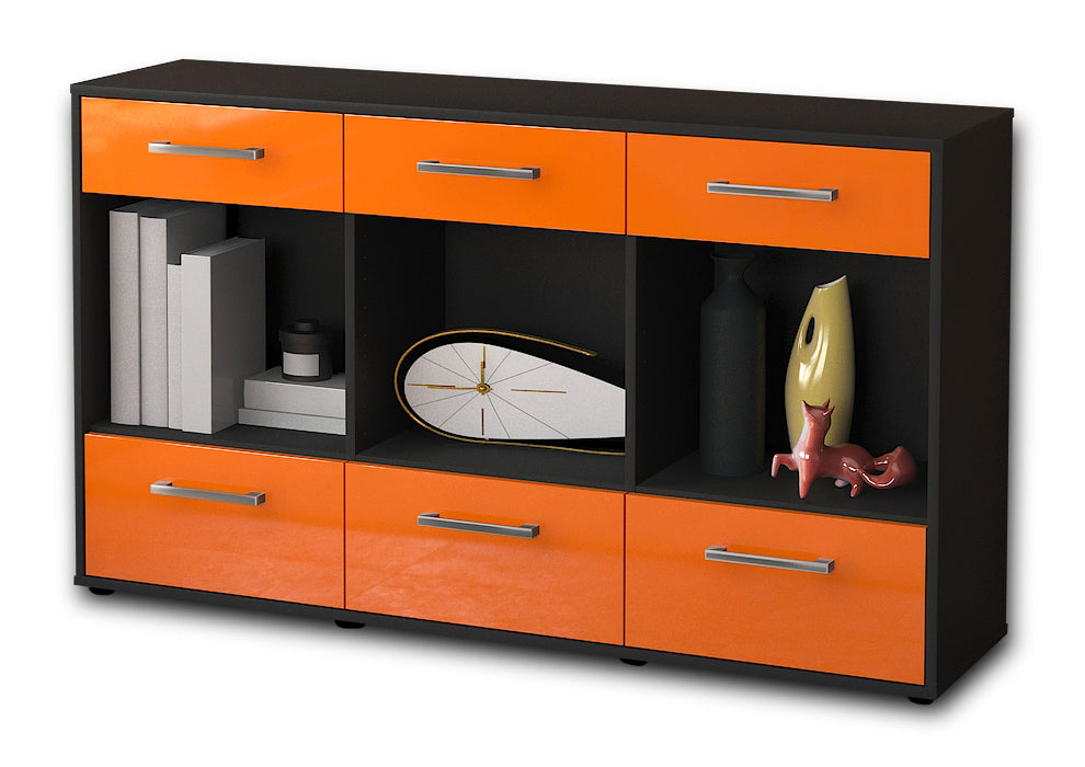 Sideboard Efisia, Orange Studio (136x79x35cm) - Stil.Zeit Möbel GmbH
