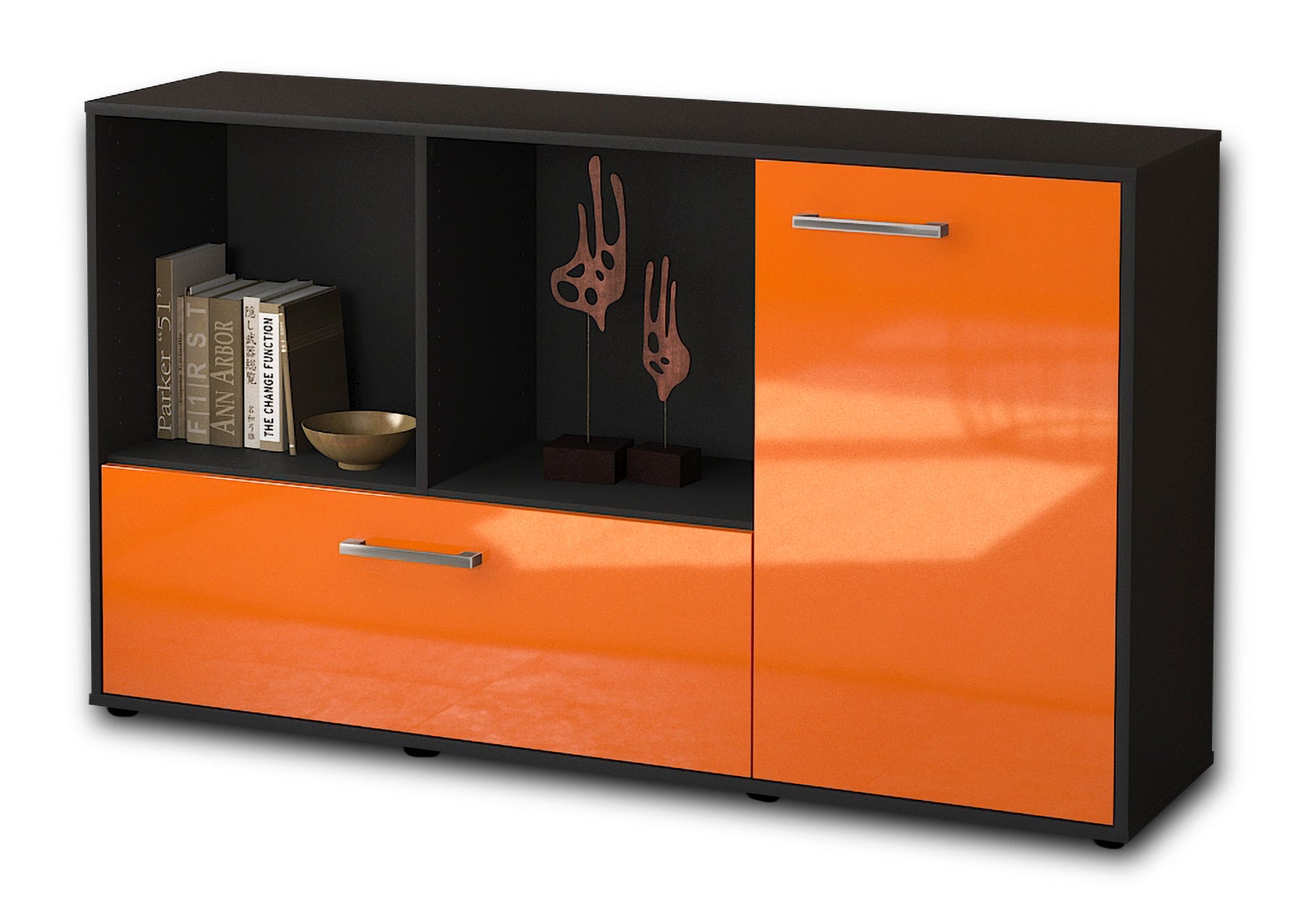 Sideboard Ela, Orange Studio (136x79x35cm) - Stil.Zeit Möbel GmbH