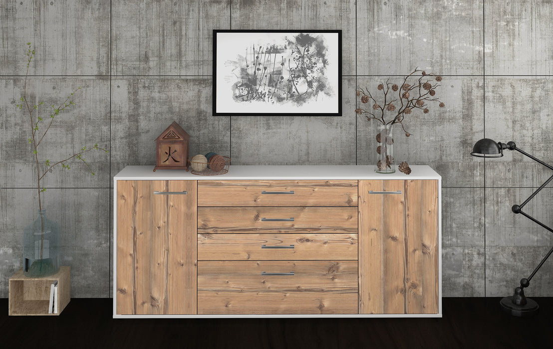 Sideboard Eleni, Pinie Front (180x79x35cm) - Stil.Zeit Möbel GmbH