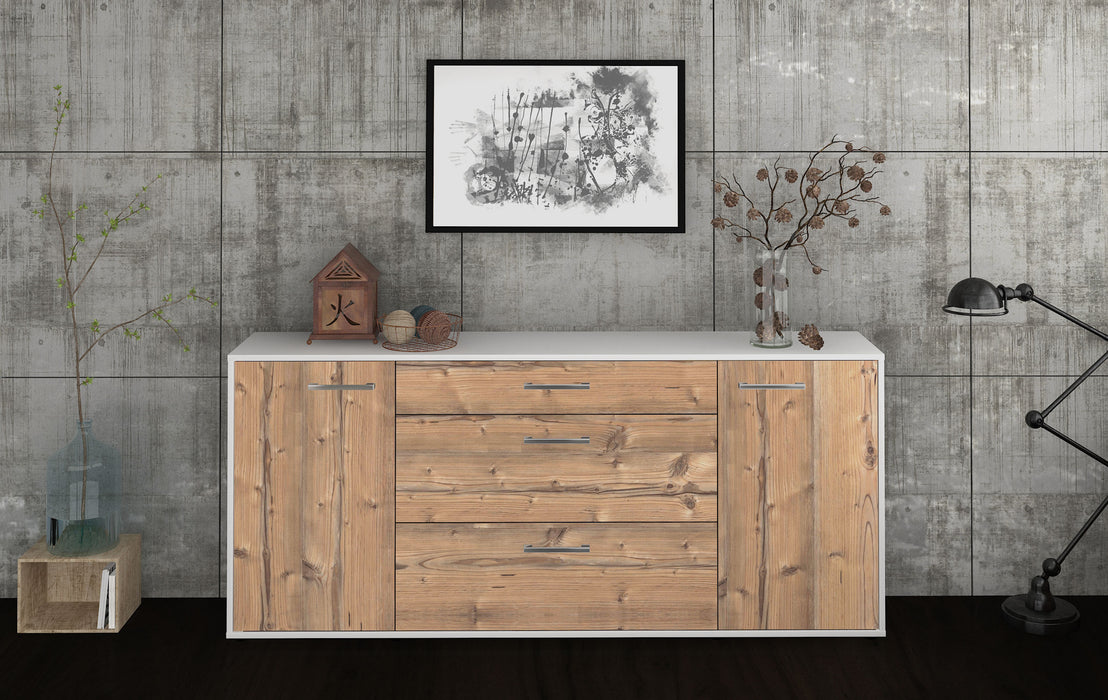 Sideboard Eleonora, Pinie Front (180x79x35cm) - Stil.Zeit Möbel GmbH