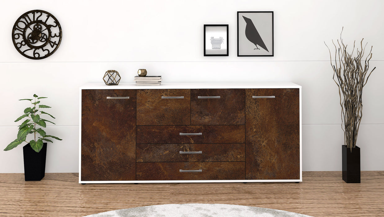 Sideboard Eliana, Rost Front (180x79x35cm) - Stil.Zeit Möbel GmbH