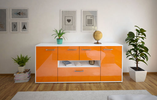 Sideboard Elisabetta, Orange Front (180x79x35cm) - Stil.Zeit Möbel GmbH