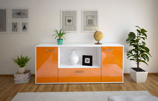 Sideboard Ella, Orange Front (180x79x35cm) - Stil.Zeit Möbel GmbH