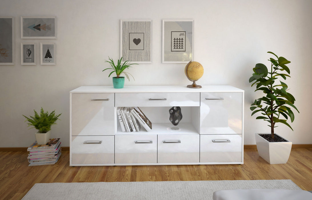 Sideboard ELSA, Weiß Front (180x79x35cm) - Stil.Zeit Möbel GmbH