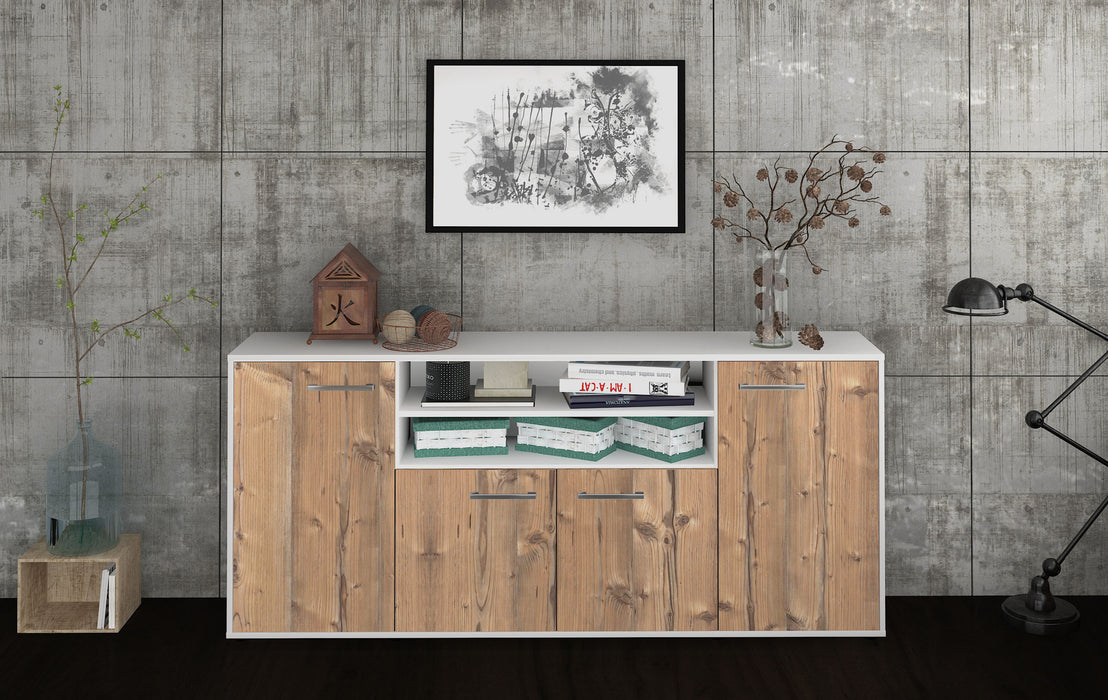 Sideboard Elsita, Pinie Front (180x79x35cm) - Stil.Zeit Möbel GmbH