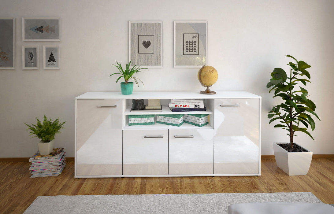 Sideboard Elsita, Weiß Front (180x79x35cm) - Stil.Zeit Möbel GmbH