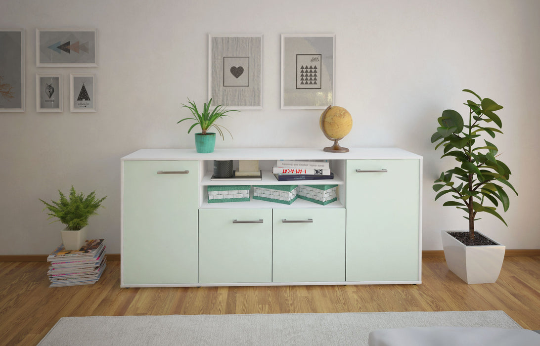 Sideboard Elsita, Mint Front (180x79x35cm) - Stil.Zeit Möbel GmbH