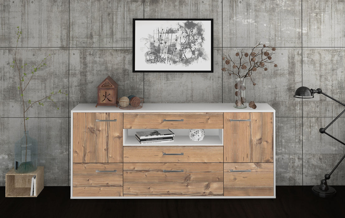 Sideboard Elvira, Pinie Front (180x79x35cm) - Stil.Zeit Möbel GmbH