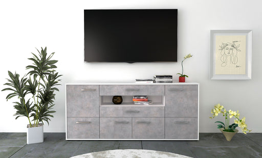 Sideboard Emely, Beton Front (180x79x35cm) - Stil.Zeit Möbel GmbH