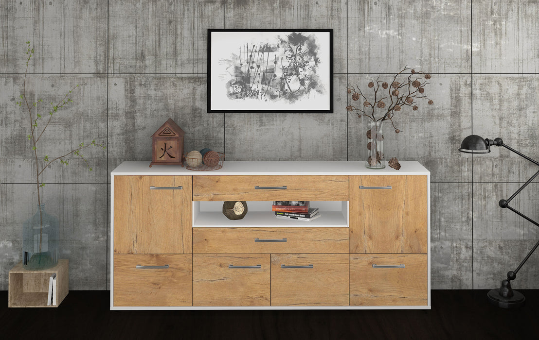 Sideboard Emely, Eiche Front (180x79x35cm) - Stil.Zeit Möbel GmbH