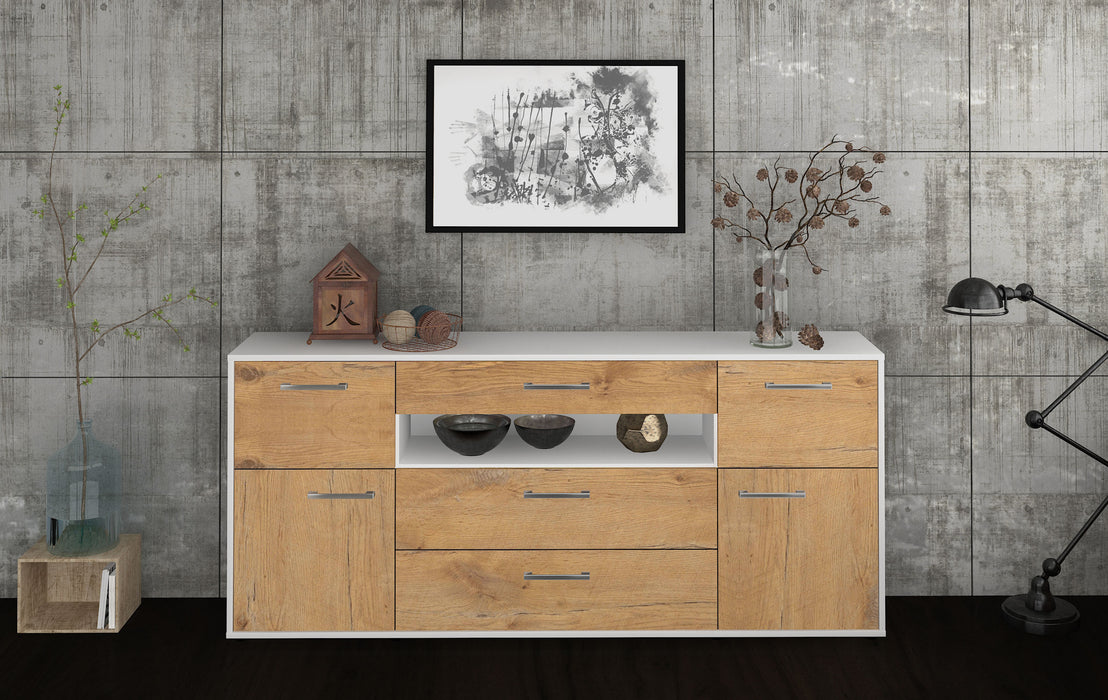 Sideboard Emma, Eiche Front (180x79x35cm) - Stil.Zeit Möbel GmbH