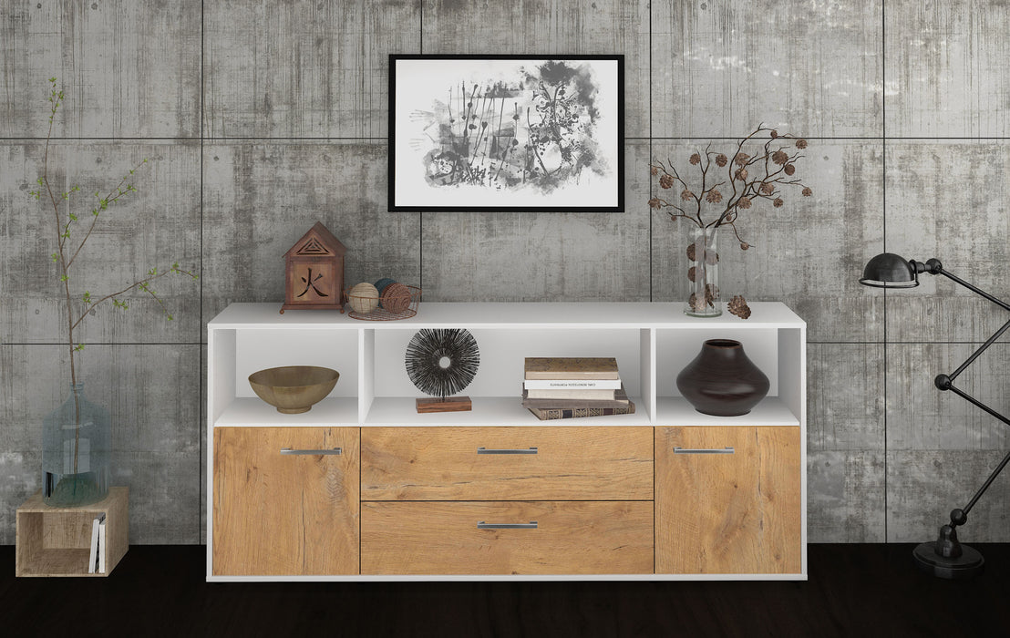 Sideboard Enza, Eiche Front (180x79x35cm) - Stil.Zeit Möbel GmbH