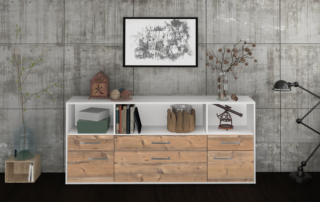 Sideboard Estella, Pinie Front (180x79x35cm) - Stil.Zeit Möbel GmbH