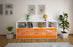 Sideboard Evelina, Orange Front (180x79x35cm) - Stil.Zeit Möbel GmbH