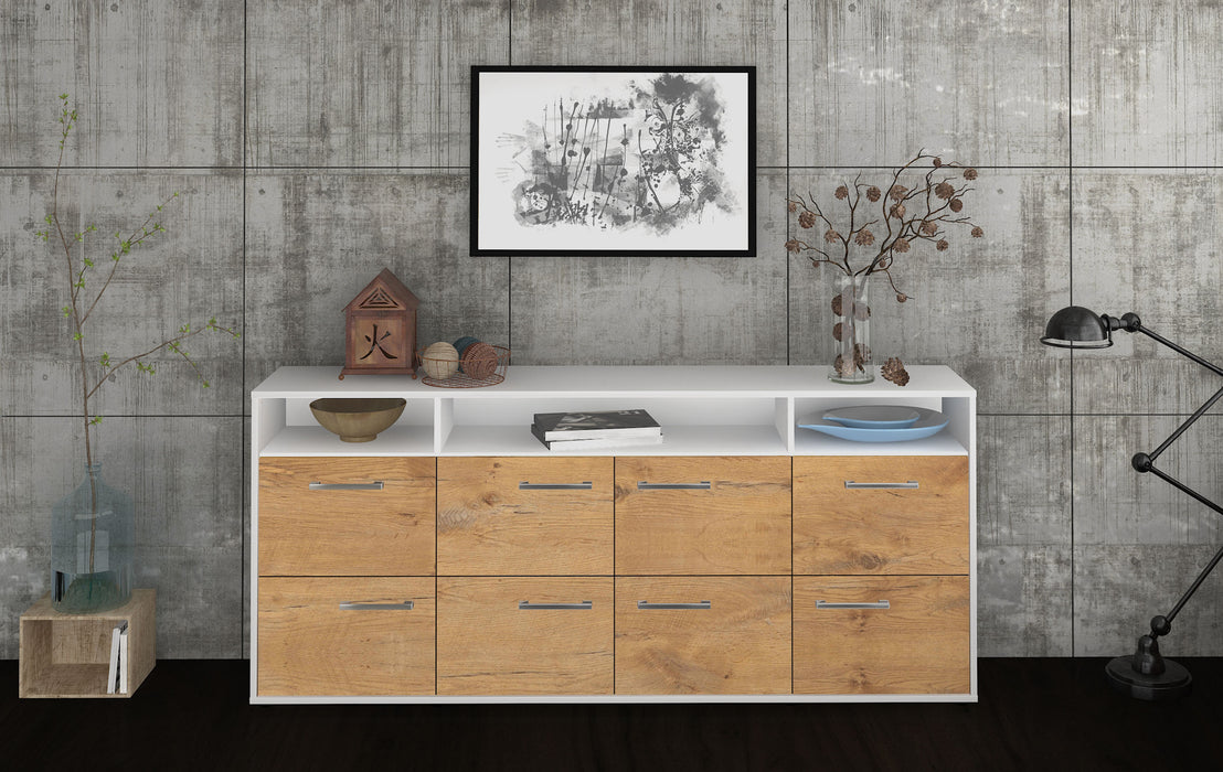 Sideboard Evita, Eiche Front (180x79x35cm) - Stil.Zeit Möbel GmbH