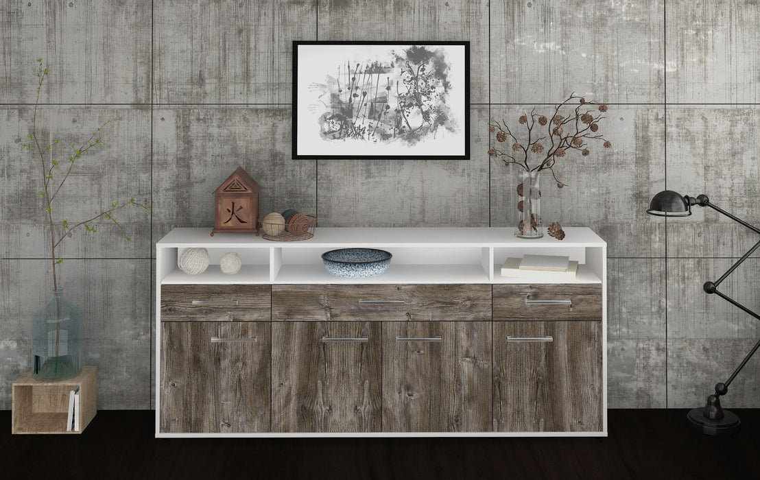 Sideboard Ezia, Treibholz Front (180x79x35cm) - Stil.Zeit Möbel GmbH