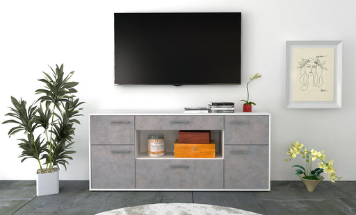 Sideboard Fabiola, Beton Front (180x79x35cm) - Stil.Zeit Möbel GmbH