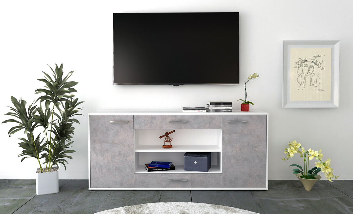 Sideboard Feli, Beton Front (180x79x35cm) - Stil.Zeit Möbel GmbH