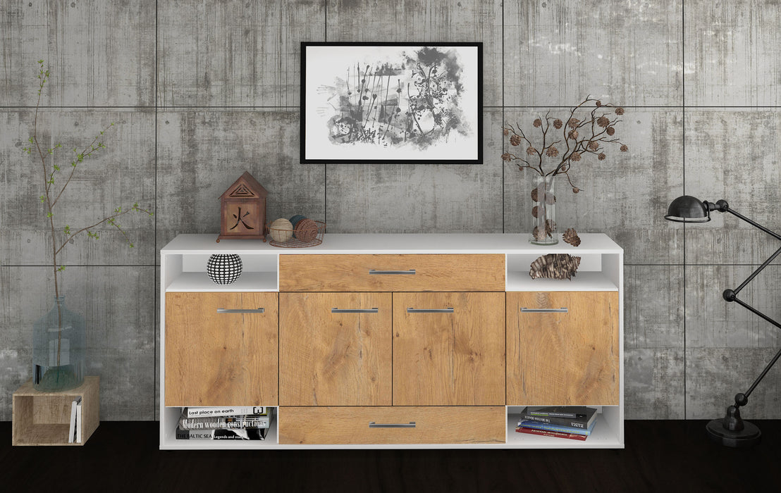 Sideboard Felicia, Eiche Front (180x79x35cm) - Stil.Zeit Möbel GmbH