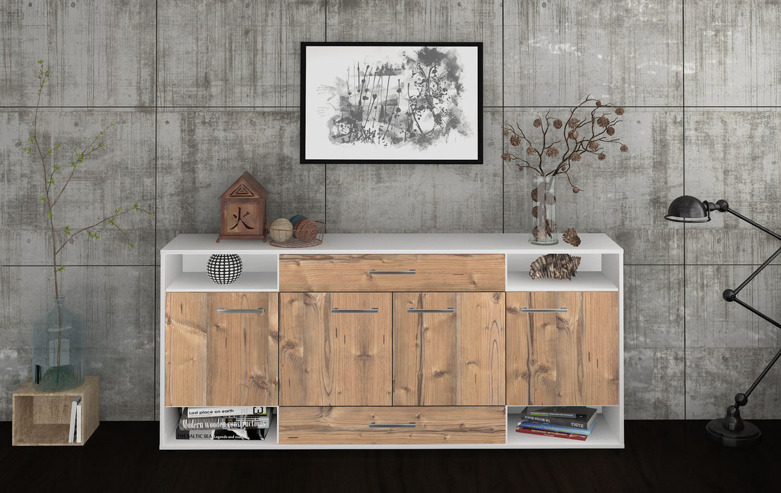 Sideboard Felicia, Pinie Front (180x79x35cm) - Stil.Zeit Möbel GmbH