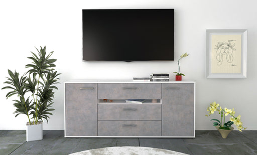 Sideboard Fernanda, Beton Front (180x79x35cm) - Stil.Zeit Möbel GmbH