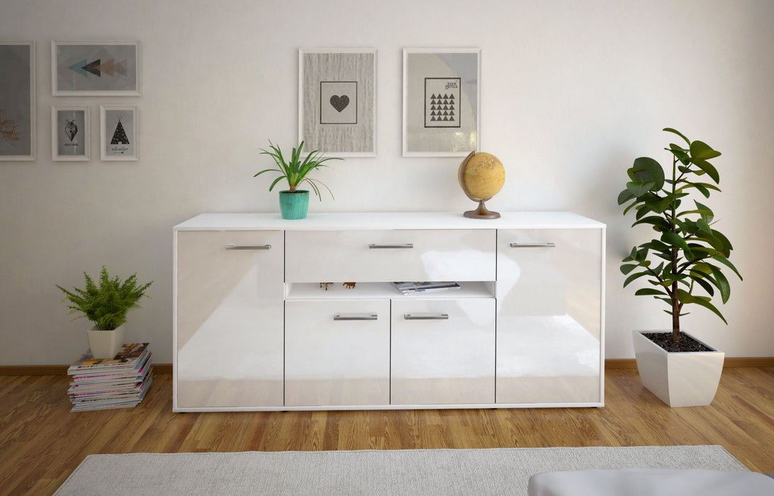 Sideboard Flavia, Weiß Front (180x79x35cm) - Stil.Zeit Möbel GmbH