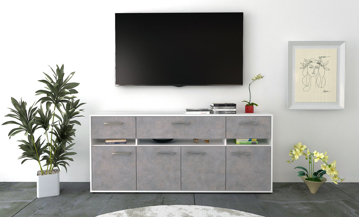 Sideboard Flora, Beton Front (180x79x35cm) - Stil.Zeit Möbel GmbH