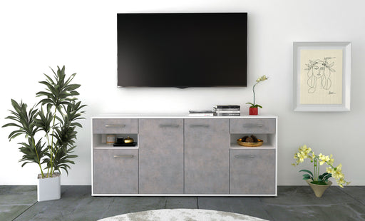 Sideboard Franca, Beton Front (180x79x35cm) - Stil.Zeit Möbel GmbH