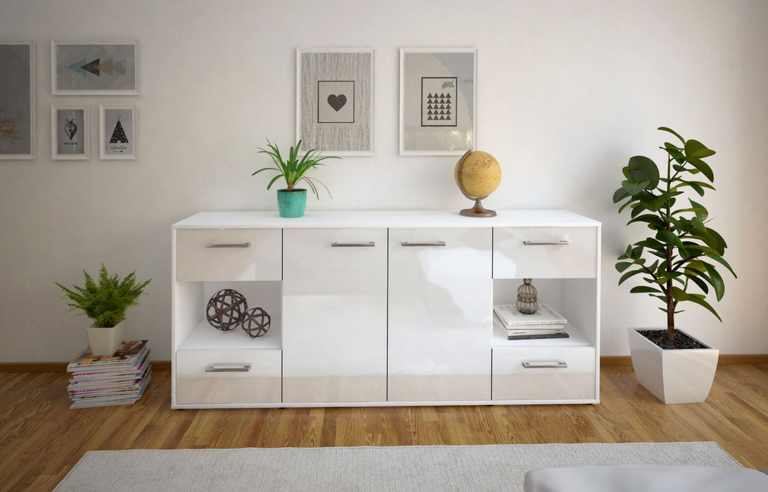 Sideboard Gaia, Weiß Front (180x79x35cm) - Stil.Zeit Möbel GmbH